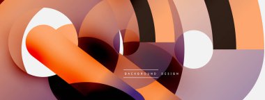 Soyut arkaplanı çember içine al. Duvar kağıdı afişi arkaplan kartı veya iniş sayfası için vektör illüstrasyonu