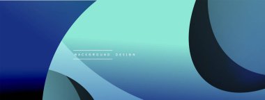 Yaratıcı geometrik duvar kağıdı. Asgari soyut arkaplan. Duvar kağıdı arkaplanı veya iniş sayfası için daire ve dalga kompozisyon vektör çizimi