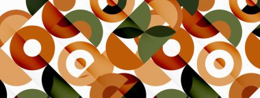 Renkli çember soyut arkaplan. Duvar kağıdı, afiş, sunum, arkaplan şablonu