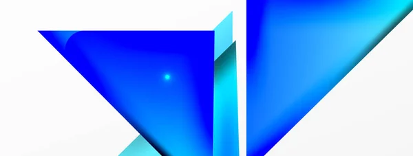Динамический Трехмерный Геометрический Абстрактный Фон Треугольники Другие Простые Формы Композиции — стоковый вектор