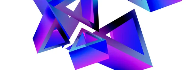 Triangle Abstract Background Vector Basic Shape Technology Business Concept Composition — Stockvektor