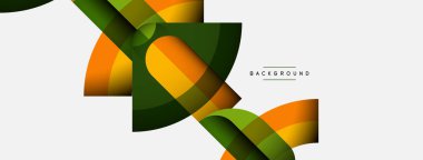 Moda şekilleri, renk minimal tasarım bileşimi, duvar kağıdı afişi veya iniş sayfası için çizgiler ve gölgeler