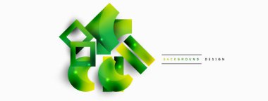 Minimum geometrik soyut arkaplan. İlkel şekiller kompozisyon arkaplanı. Duvar kağıdı, afiş, arkaplan veya iniş için moda tekno iş şablonu