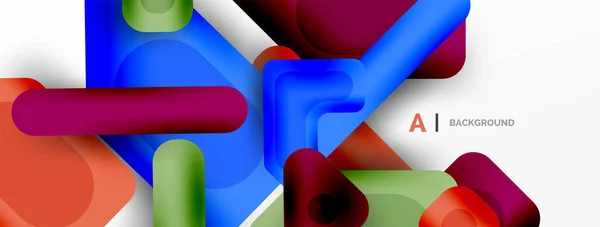 Formes Géométriques Colorées Lignes Carrés Triangles Fond Écran Abstrait Pour — Image vectorielle
