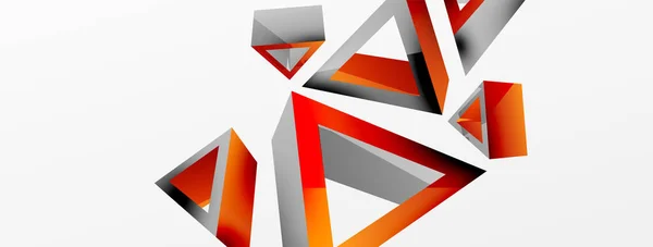 Triangle Abstract Background Vector Basic Shape Technology Business Concept Composition — Διανυσματικό Αρχείο