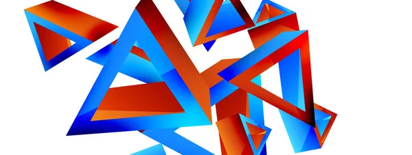 Triangle Fond Abstrait Technologie Base Forme Composition Concept Entreprise Modèle — Image vectorielle