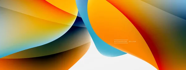 Abstract Background Fluid Gradient Color Wave Template Wallpaper Banner Background — Vettoriale Stock