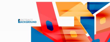 Yaratıcı geometrik duvar kağıdı. Soyut kurdele biçimi kompozisyonu. Duvar kağıdı, afiş, arkaplan veya iniş için tekno iş şablonu