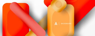 Minimum geometrik soyut arkaplan. Renkli geometrik bloklar. Çizgiler, kareler ve üçgenler duvar kağıdı bileşimi