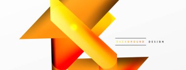 Dinamik 3d geometrik soyut arkaplan. Üçgenler ve diğer basit formlar. Duvar Kağıdı, Sancak, Arkaplan, Kart, Kitap İllüstrasyonu, İniş Sayfası