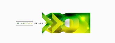 Minimum geometrik soyut arkaplan. İlkel şekiller kompozisyon arkaplanı. Duvar kağıdı, afiş, arkaplan veya iniş için moda tekno iş şablonu