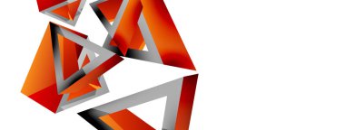 Üçgen soyut arkaplan. 3D vektör temel biçim teknolojisi veya iş konsepti bileşimi. Duvar kağıdı, afiş, arkaplan veya iniş için moda tekno iş şablonu