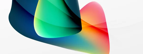 Abstract Background Fluid Gradient Color Wave Template Wallpaper Banner Background — стоковый вектор