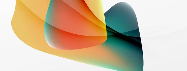 Abstract Background Fluid Gradient Color Wave Template Wallpaper Banner Background — Stockvektor