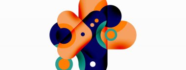 Yaratıcı geometrik duvar kağıdı. Minimum baloncuk oku ve çemberin soyut arkaplanı. Duvar kağıdı, afiş, arkaplan veya iniş için tekno iş şablonu