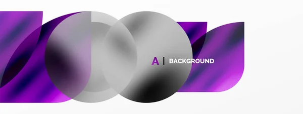 Transparante Effecten Geometrisch Abstracte Achtergrond Minimalistisch Behang Banner Achtergrond Landing — Stockvector