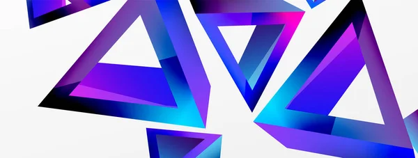 Triangle Abstract Background Basic Shape Technology Business Concept Composition Trendy — Stock vektor