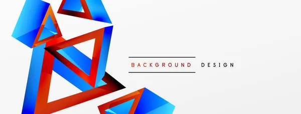 Triangle Abstract Background Basic Shape Technology Business Concept Composition Trendy — Διανυσματικό Αρχείο