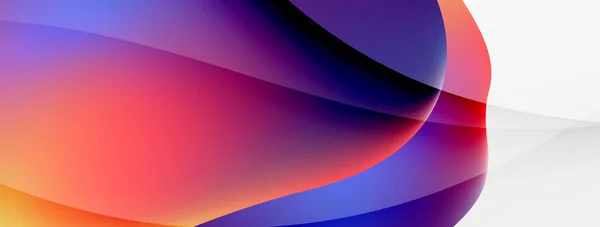 Abstract Background Fluid Gradient Color Wave Template Wallpaper Banner Background — Stock vektor