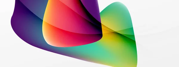 Abstract Background Fluid Gradient Color Wave Template Wallpaper Banner Background — Stockový vektor