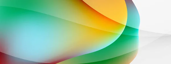 Abstract Background Fluid Gradient Color Wave Template Wallpaper Banner Background — Stock vektor