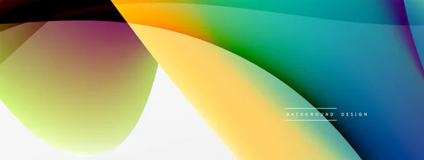 Abstract Background Fluid Gradient Color Wave Template Wallpaper Banner Background — ストックベクタ