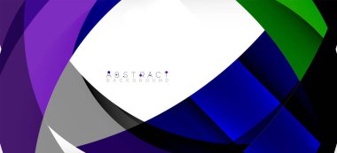 Color circle shapes, minimal geometric background. Trendy dynamic composition. Vector Illustration For Wallpaper, Banner, Background, Landing Page