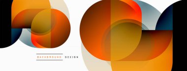 Geometrik asgari duvar kağıdı. Geometrik şekiller. Duvar kağıdı afişi veya iniş sayfası için vektör illüstrasyonu