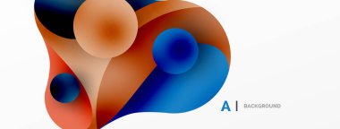 Akan geometrik şekiller, minimalist soyut arkaplanı oluşturur. Yuvarlak şekiller ve daireler. Yapay zeka teknolojisi, engelleme zinciri, iletişim için duvar kağıdı, 5G, bilim, iş