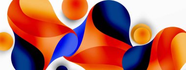 Akan geometrik şekiller, minimalist soyut arkaplanı oluşturur. Yuvarlak şekiller ve daireler. Yapay zeka teknolojisi, engelleme zinciri, iletişim için duvar kağıdı, 5G, bilim, iş