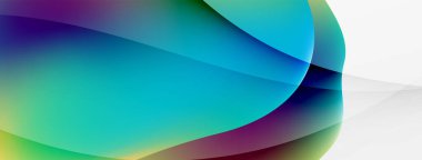 Soyut arkaplan. Duvar kağıdı, pankart, arkaplan veya iniş için akışkan renk dalgası şablonu