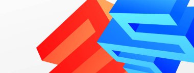 3d line geometric creative abstract background. Trendy techno business template for wallpaper, banner, background or landing