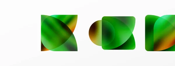 Průhledné Efekty Geometrické Abstraktní Pozadí Minimalistické Tapety Prapor Pozadí Nebo — Stockový vektor