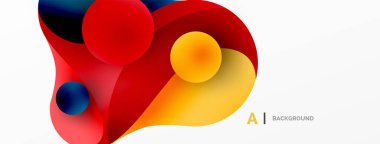 Akan geometrik şekiller, minimalist soyut arkaplanı oluşturur. Yuvarlak şekiller ve daireler. Yapay zeka teknolojisi, engelleme zinciri, iletişim için duvar kağıdı, 5G, bilim, iş