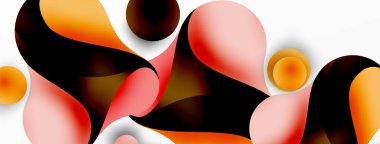 Akan geometrik şekiller, minimalist soyut arkaplanı oluşturur. Yuvarlak şekiller ve daireler. Yapay zeka teknolojisi, engelleme zinciri, iletişim için duvar kağıdı, 5G, bilim, iş