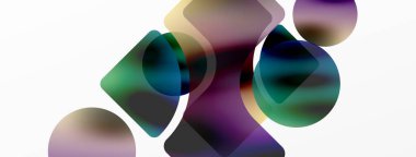 Saydam efektler geometrik soyut arkaplan. Minimalist duvar kağıdı, afiş, arkaplan veya iniş