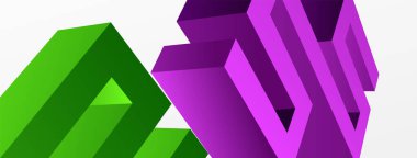 3d line geometric creative abstract background. Trendy techno business template for wallpaper, banner, background or landing