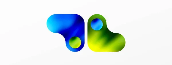 Runde Formen Und Kreis Geometrischen Abstrakten Hintergrund Vektor Illustration Für — Stockvektor