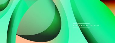 Yaratıcı geometrik duvar kağıdı. Asgari soyut arkaplan. Duvar kağıdı arkaplanı veya iniş sayfası için daire ve dalga kompozisyon vektör çizimi