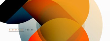 Yaratıcı geometrik duvar kağıdı. Asgari çember üçgen ve kare çizgi soyut arkaplan. Duvar kağıdı afişi veya iniş sayfası için vektör illüstrasyonu