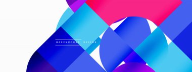 Güzel soyut bir arka plan. Çemberler, üçgen şekiller ve kareler. Duvar kağıdı, pankart, arkaplan veya iniş için en küçük geometrik şablon