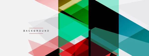 Composición Triángulos Color Fondo Abstracto Geométrico Techno Concepto Negocio Patrón — Archivo Imágenes Vectoriales