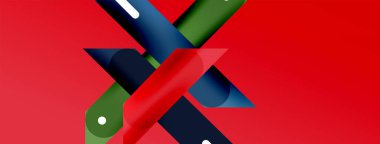 Arka plan dinamik çizgileri geometrik duvar kağıdı. Duvar kağıdı afişi ya da iniş sayfası için çizgili kompozisyon vektör illüstrasyonu