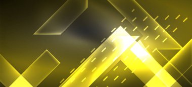 Arka plan duvar kağıtları, parlak çizgiler ve geometrik şekiller. Yapay Zeka teknolojisi, engelleme zinciri, iletişim, 5G, bilim, iş ve teknoloji konsepti için koyu duvar kağıdı