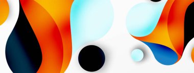 Akan geometrik şekiller, minimalist soyut arkaplanı oluşturur. Yuvarlak şekiller ve daireler. Yapay zeka teknolojisi, engelleme zinciri, iletişim için duvar kağıdı, 5G, bilim, iş