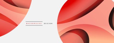 Yaratıcı geometrik duvar kağıdı. Asgari soyut arkaplan. Duvar kağıdı arkaplanı veya iniş sayfası için daire ve dalga kompozisyon vektör çizimi