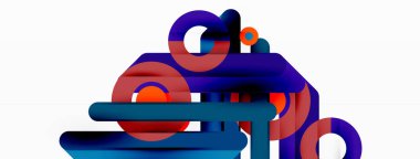 Yaratıcı geometrik duvar kağıdı. Küçük çizgiler ve çember arkaplanı