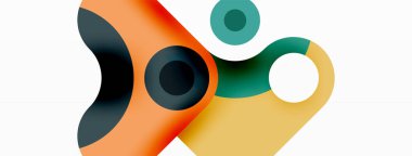 Yaratıcı geometrik duvar kağıdı. Minimum baloncuk oku ve çemberin soyut arkaplanı. Duvar kağıdı, afiş, arkaplan veya iniş için tekno iş şablonu