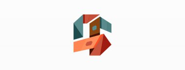 Soyut çizgi ve üçgen arkaplan. Yaratıcı geometrik soyut arkaplan. Duvar kağıdı, afiş, arkaplan veya iniş için iş şablonu