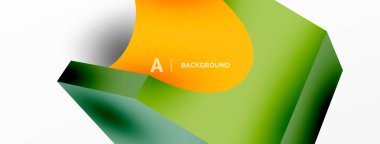 Soyut arkaplan - 3 boyutlu soyut şekil. Yapay zeka teknolojisi, engelleme zinciri, iletişim için duvar kağıdı, 5G, bilim, iş